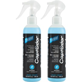 Sports Odor Destroyer Spray (2 x Carry-on Bottles of 8.12oz / 240 ml), Sports Gear Odor Eliminator & Deodorizer - Neutralizer & Refresher Spray for Equipment, Sportswear & Outdoor Gear