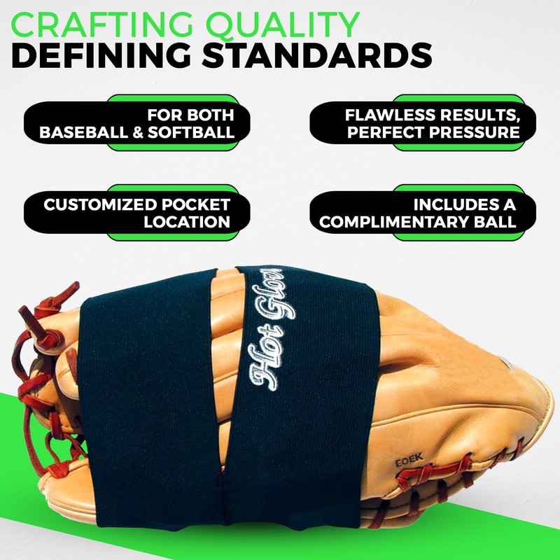 Hot Glove Deluxe Glove Wrap, Lime Green,One Size,119-LG