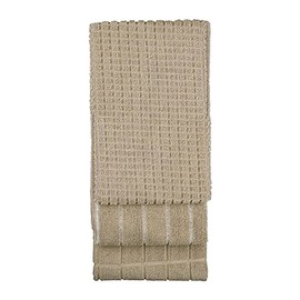 Bambury MFKTTSMOC Microfibre 3 Piece Kitchen Tea Towel Set, Mocha