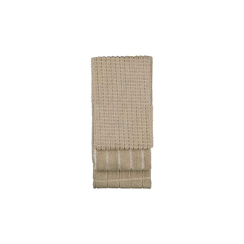 Bambury MFKTTSMOC Microfibre 3 Piece Kitchen Tea Towel Set, Mocha
