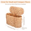 YBEATY Toilet Paper Storage Basket, Water Hyacinth Slim Toilet Paper