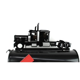 Farm and Ranch Metal Mailbox Topper (Semi Truck, Starry Night Black)