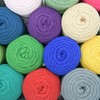 400g Tshirt Yarn for Crochet,Blue T Shirt Soft Elastic Fabric
