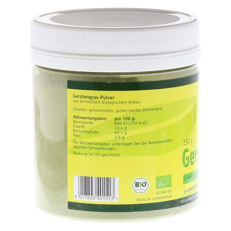 Allcura Organic barley grass powder, 150 g