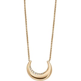 Skagen Necklace for Women Kariana, Length: 609.6mm+70mm, Width: 22mm, Height: 18.8mm Gold Stainless Steel Necklace, SKJ1614710