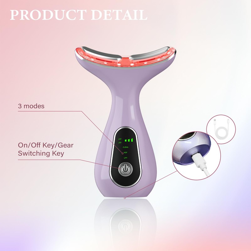 Facial Massager, Portable Face Massager Wand for Skin Care Face