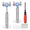 sourcing map 2Pcs Pipe Support, Stainless Steel Wall Mount Ceiling