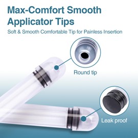 Dizzily Dizzily 20 Pack Disposable Plastic Vaginal Cream Applicators, Individually Wrapped Hygienic Injector Applicator to Fit Preseed Lubricant, Estrace, Contraceptive Gels, Personal Lube, OTC Gel or Cream