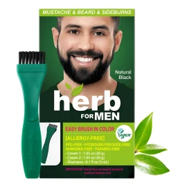 Herb For Men Tinte Para Bigote Y Barba Sin Amoniaco Ppd