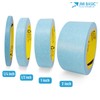 Blue Painters Washi Tape Set - 3 Rolls Multi Size