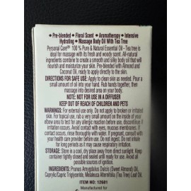 Essential NEW Personal Care 100% Pure & Natural Essential Oil Tea Tree Oil .27 Fl Oz (8ml)