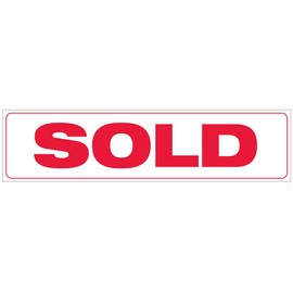 Calendars and More, Inc. Corrugated Real Estate Sign Riders - 6" x 24" Includes 2-8" Individual Sign Stakes (1, Sold)