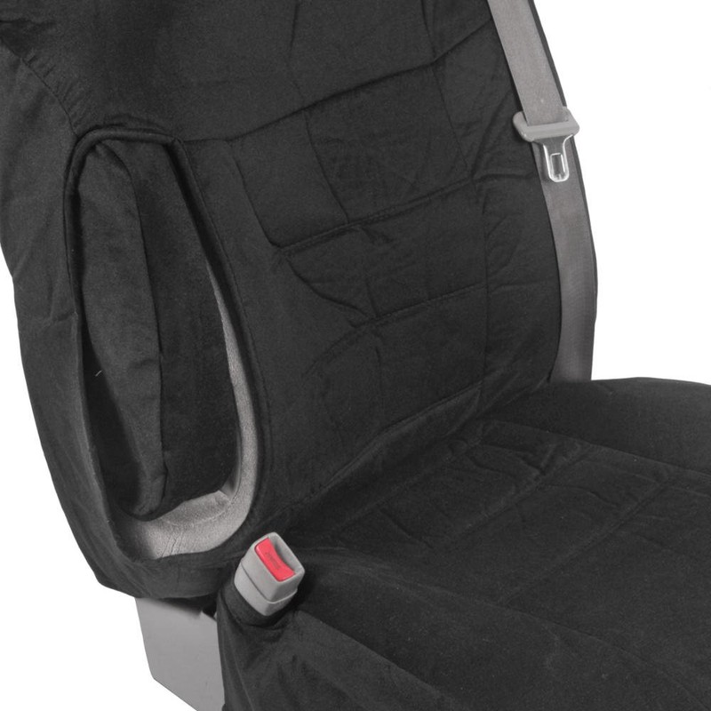BDK Velour Fabric 2-Pack Front Seat Covers for Pick-Up Trucks,