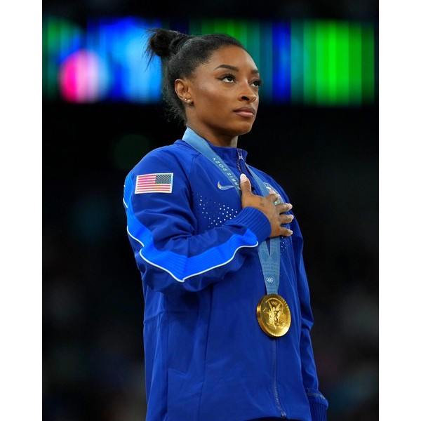 Champion 8x10 Photo SIMONE BILES 2024 Paris Olympics Gymnastics World
