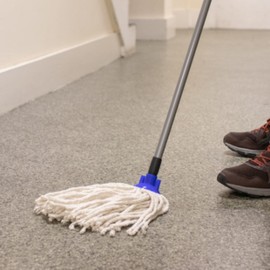 Socket Cotton Mop Heads Replacement Pack 2 Push-In Super Absorbent Mop Heads with Plastic Socket for Wet & Dry Floor Cleaning | Home & Commercial Use