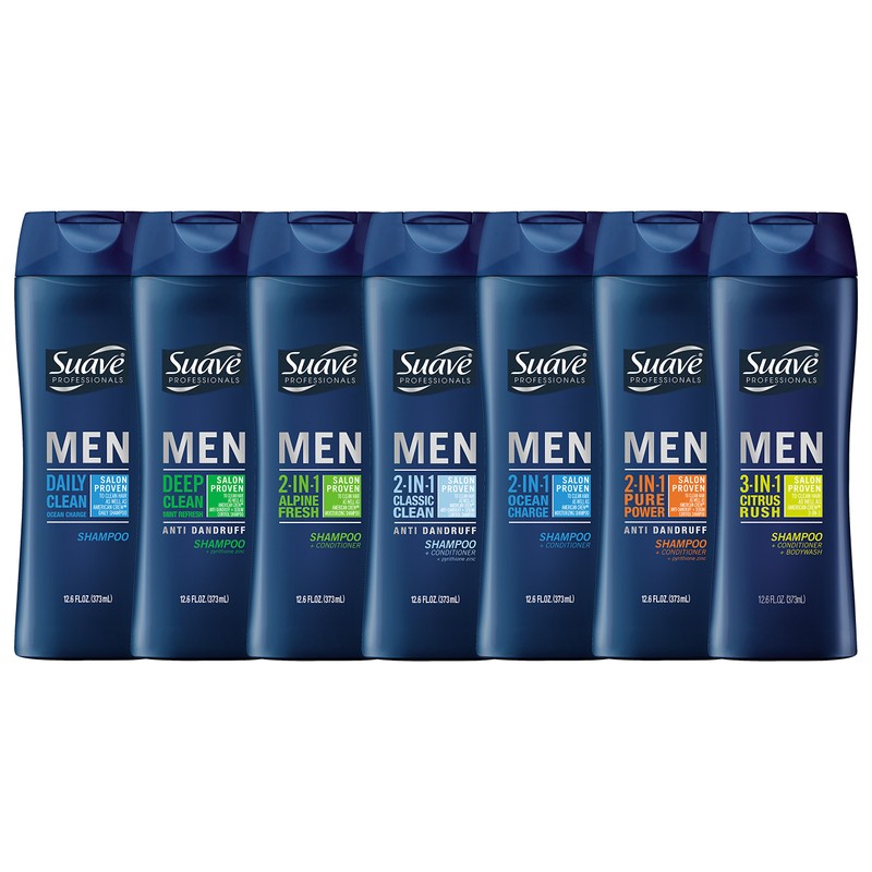 Suave Men 2 in 1 Shampoo and Conditioner, Ocean Charge,