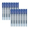 SAINO Softek Ballpoint Pens, BLUE, Fine Point (0.7mm), Pack of