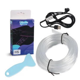 Unbranded 5M Ambient Light RGB USB Auto Console Air Outlet Car Interior Bar Neon LED Strip