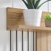 Seville Dynamic Utility Ledge Wall Shelf - Color: Chestnut