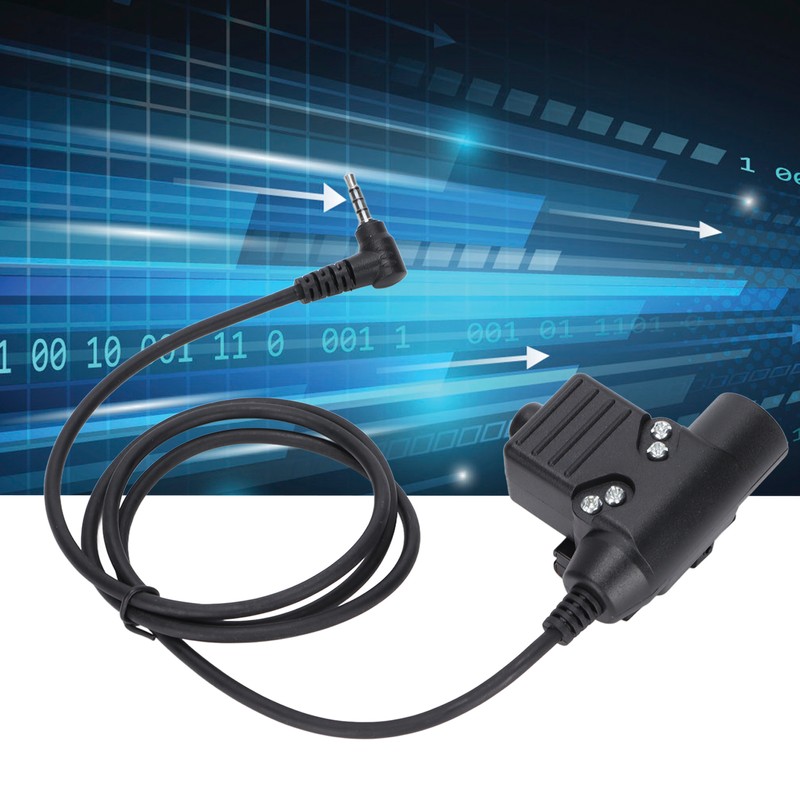 U94 PTT Headset System Adapter PU Tensile Wire Headset Military