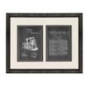 Improvement In Mouse-traps Patent Art Chalkboard Print in a Beveled