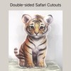 Large Safari Cutouts with Stand, 12inch Safari Birthday Decorations, Jungle