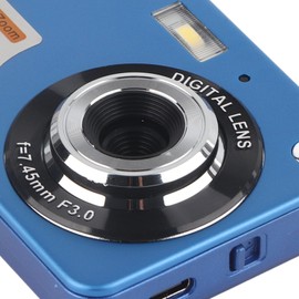 4K Digital Camera, 48MP 2.7in LCD Display 8X Zoom Anti Monitor 8 Cameras Shake Vlogging for Photography Continuous HD Camcorder. (Silver) (Pink) (Blue)