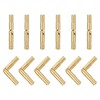 sourcing map 12Pcs Invisible Brass Barrel Hinge, 30x4mm Concealed Hinges,
