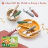 DRKIO 8 PCS Toddler Spoons Set - Baby Spoons with