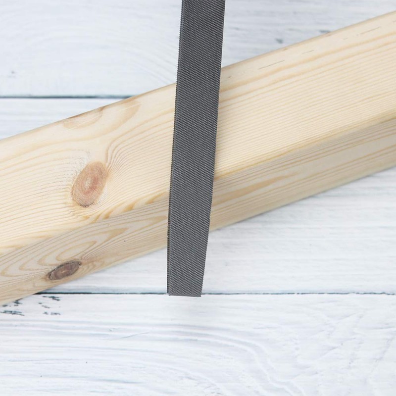 KALIM Flat Medium Cut File, Double Cut Teeth, 6'' Length,