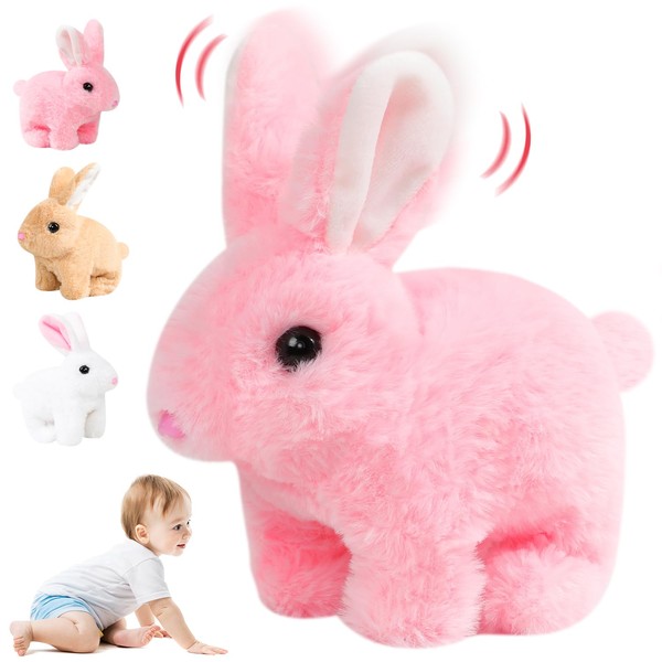 Bunny - My Realistic Bunny Toy,Easter Interactive Plush Bunny,Realistic Bunny
