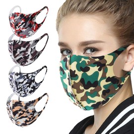 Tanness 5x CAMO Anti Dust Mask Face Mouth Mask,Fashion Reusable Washable Outdoor Unisex Mask