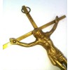 Solid Brass Wall Cross 10" x 5"