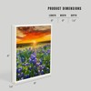 Lantern Press Texas Bluebonnet Flower Field and Sunset (Absorbent Ceramic