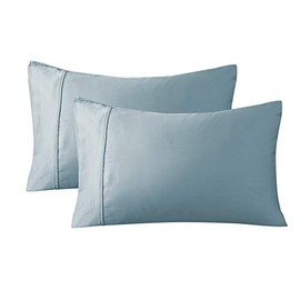 GOKOTTA Pillow Cases King Size Set of 2 100% Bamboo Rayon Cooling Pillowcases Ultra Soft Sleep-in Series Breathable & Hypoallergenic Pillow Cases 20" 40" Stone Blue