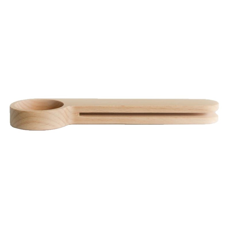 Lunae Coffee Clip Scoop, Solid Beech Wood, Bean Measuring Spoon,