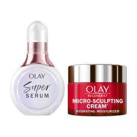 Olay Olay Super Serum and MicroSculpting Cream Mini Duo Best Sellers Kit, Super Serum 0.4 FL OZ , MSC 0.5 FL OZ