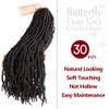 NISEYO NU Long Pre-looped Butterfly Locs Crochet Hair 30 Inch