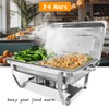 Erweater Chafing Dishes Buffet Set with 1/2 Food Pan, 4