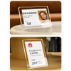 ECKEK Acrylic Label Holder Price Tag Displays Sign Holder Data
