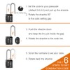 1 Pack disecu 4 Digit Combination Lock, 2.6 Inch Long