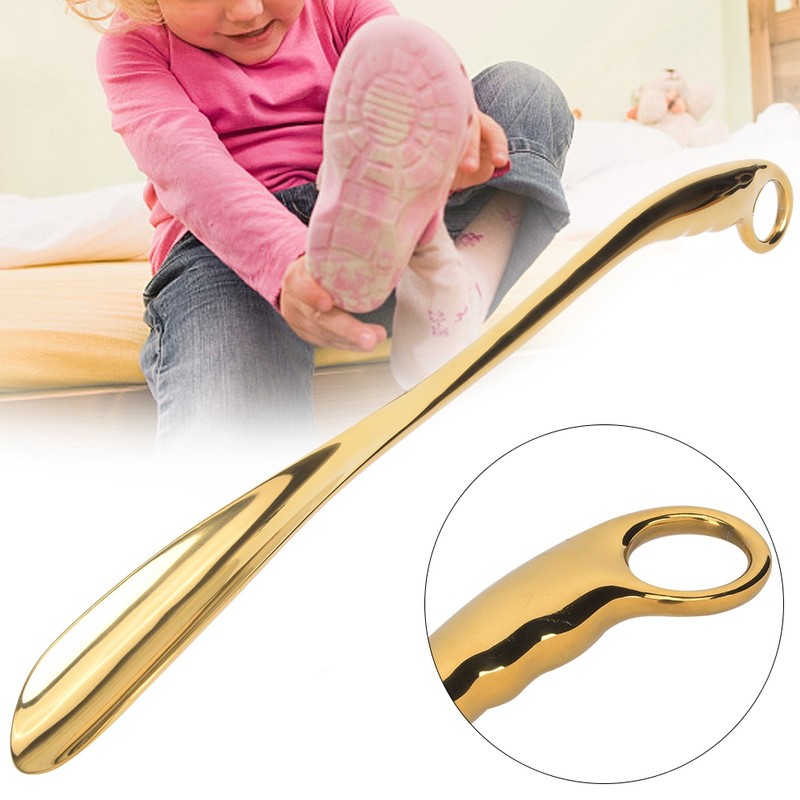Shoe Horn Aluminum Alloy Long Durable Wavy Handle Shoes Convenient