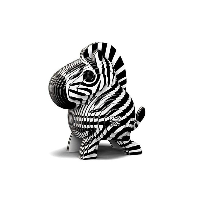 Eugy 3D Model: Wild Animal/Zebra 6x4.3x6.8cm, in Carton, boxed, 6+