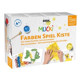Kreul - Mucki Finger Paint, Colours Game Box, We Mix, Paint, Dab, Learning And Play Set