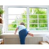 Delmoar Fixed Window Safety Guard 19”x 38” Adjustable Width Prevents