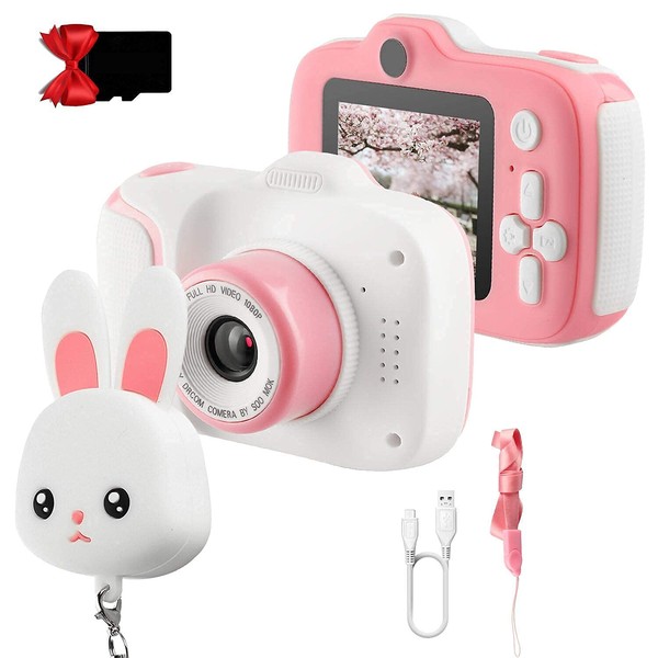 ETPARK Kids Camera, Digital Kids Camera Front and Back Camera Kids Selfie and Video Camera 2 Inch HD Screen 1080P Toddler Camera for 3-12 Years Girls Gifts