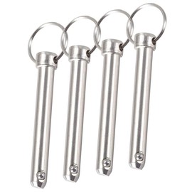 TA-VIGOR 4Pcs Quick Release Pins, 10mm Dia 70mm Length Bimini Top Pin Marine Hardware Carbon Steel for Boat Accessories Marine Hardware