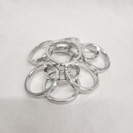 Mortise Cylinder Collar, 3/16" Aluminum, 10-Pack, Solid Metal