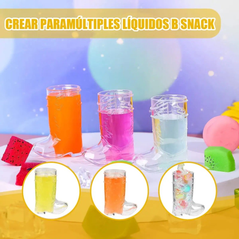 50pcs Mini Vasitos Botas Vaqueras Con Sombrero Para Fiesta