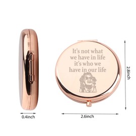 WUSUANED Scary Movie Ghost Makeup Mirror Horror Movie Inspired Mirror Horrible Movie Gift Ghost Character Fan Gift (Movie Ghost Mirror)